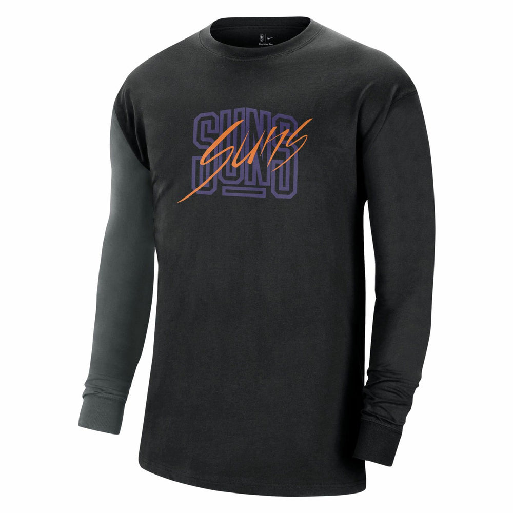 Phoenix Suns Courtside Versus Flight MAX90 Long Sleeve T-Shirt Black
