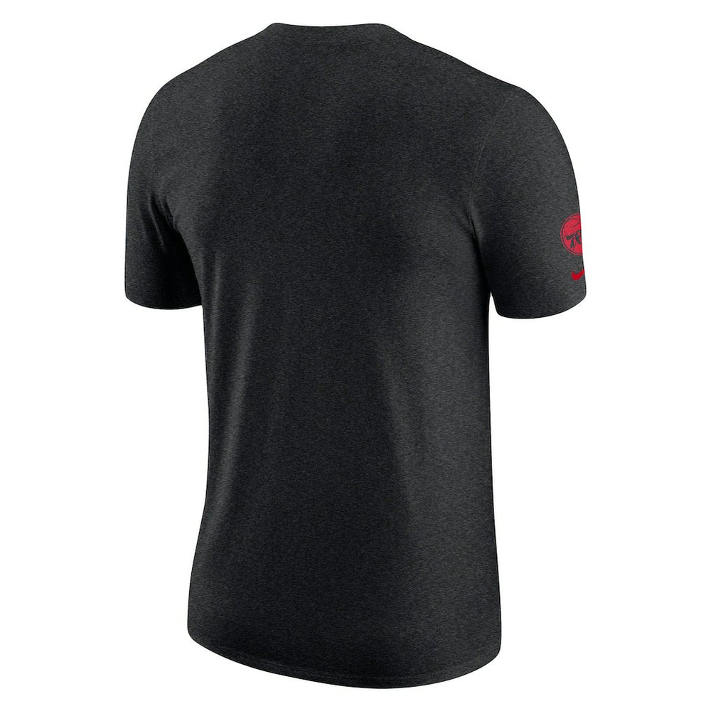 Philadelphia 76ers Courtside Versus Flight Max90 T-Shirt Heather Black
