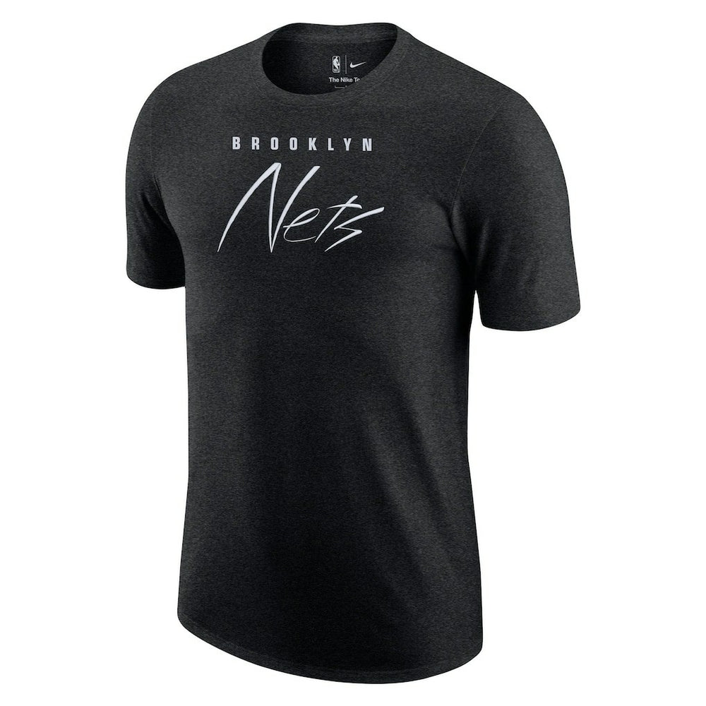 Brooklyn Nets Courtside Versus Flight Max90 T-Shirt Heather Black