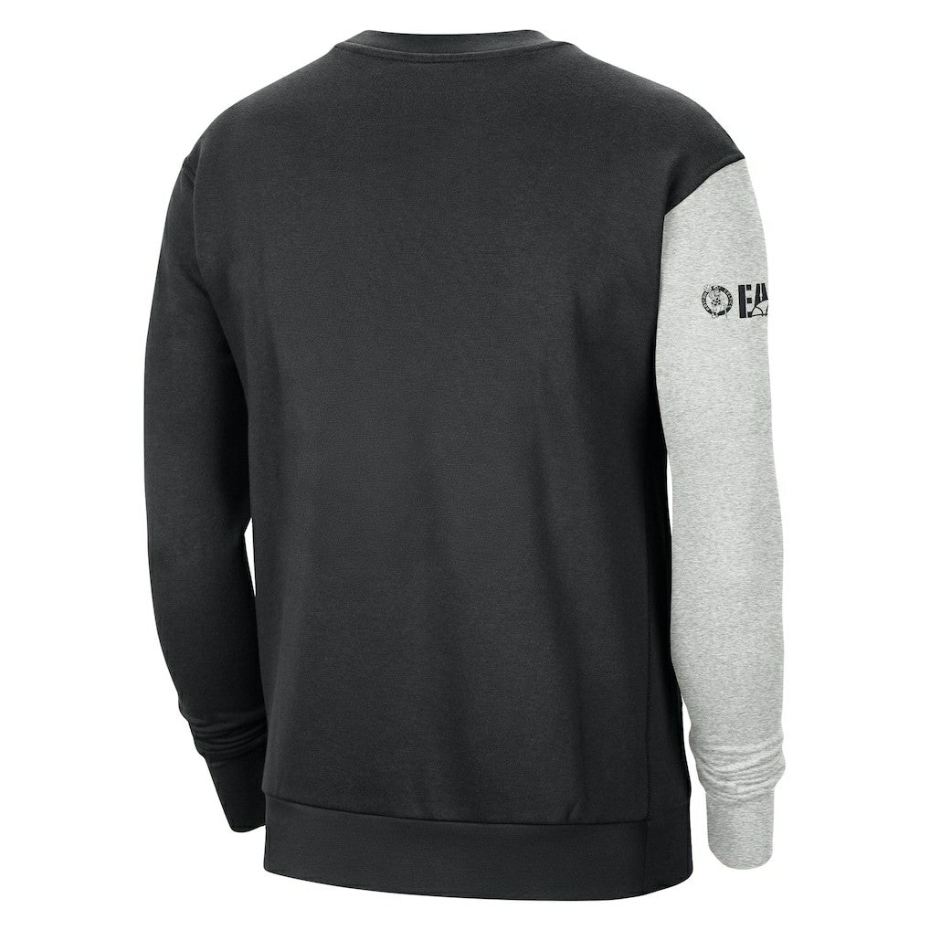 Boston Celtics Courtside Versus Force & Flight Pullover Sweatshirt Black/Heather Gray