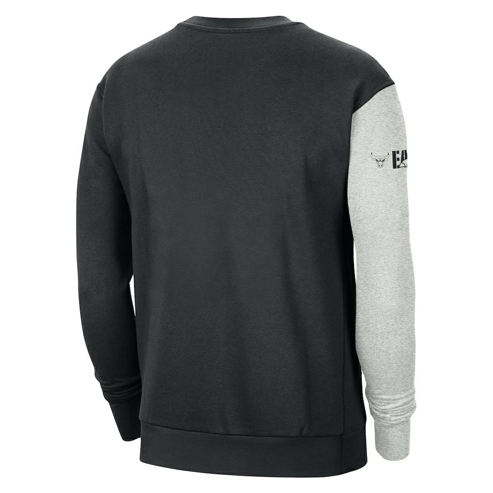 Chicago Bulls Courtside Versus Force & Flight Pullover Sweatshirt Black/Heather Gray
