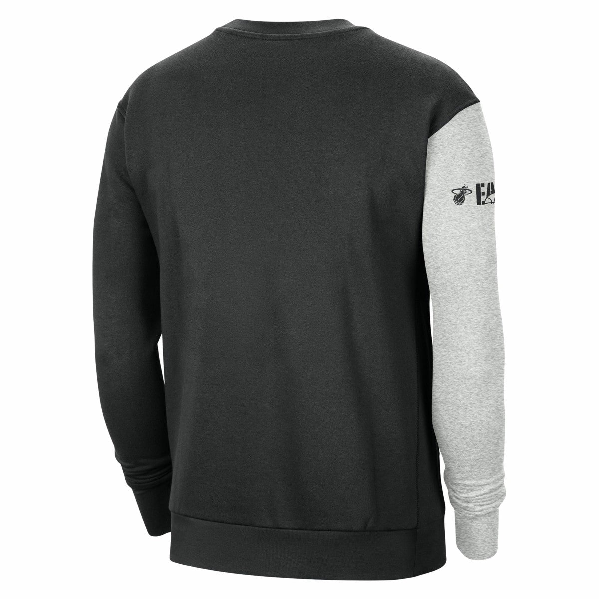 Miami Heat Courtside Versus Force & Flight Pullover Sweatshirt Black/Heather Gray