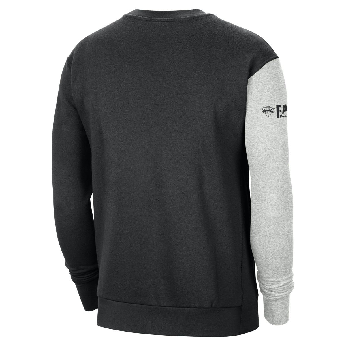 New York Knicks Courtside Versus Force & Flight Pullover Sweatshirt Black/Heather Gray