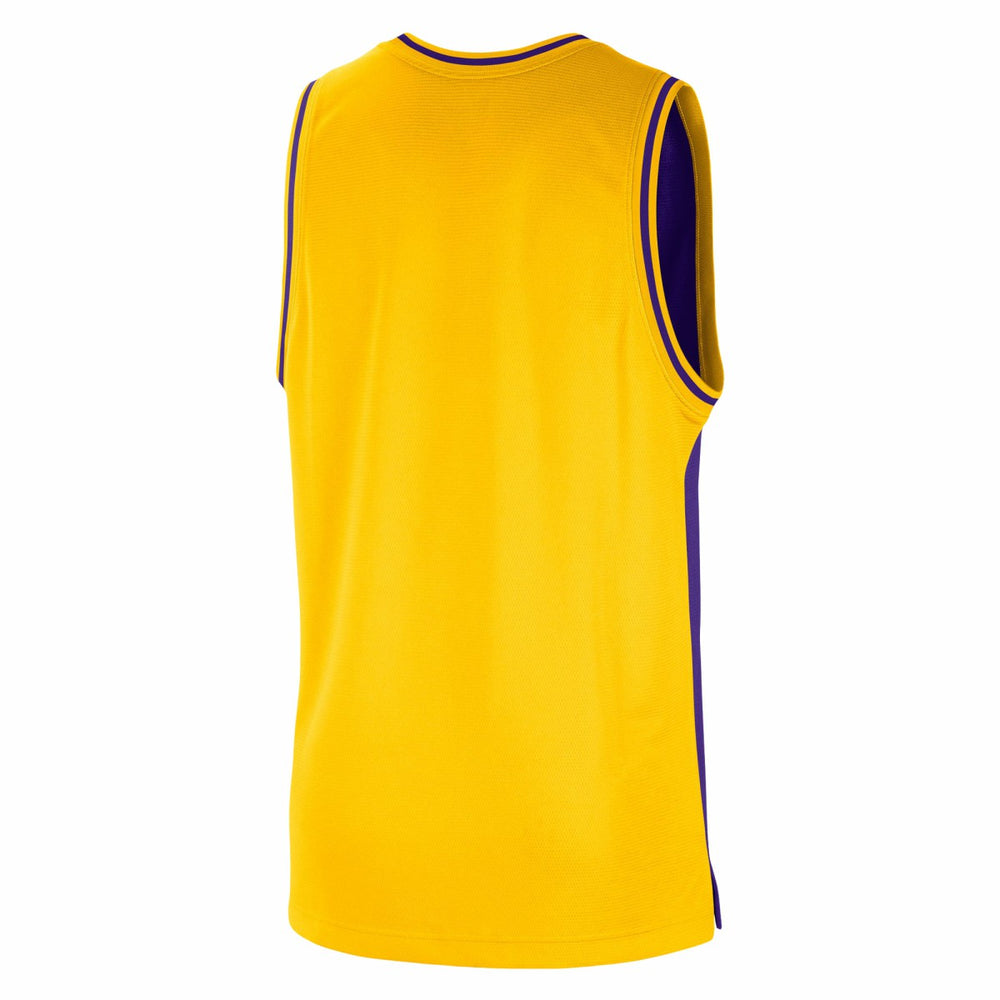 Los Angeles Lakers Courtside Versus Force Split DNA Performance Mesh Tank Top Purple/Gold
