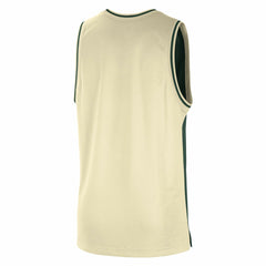 Milwaukee Bucks Courtside Versus Force Split DNA Performance Mesh Tank Top Hunter Green/Cream