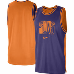 Phoenix Suns Courtside Versus Force Split DNA Performance Mesh Tank Top Purple/Orange