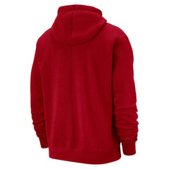 Philadelphia 76ers Courtside Versus Stitch Split Pullover Hoodie Red