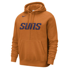 Phoenix Suns Courtside Versus Stitch Split Pullover Hoodie Orange