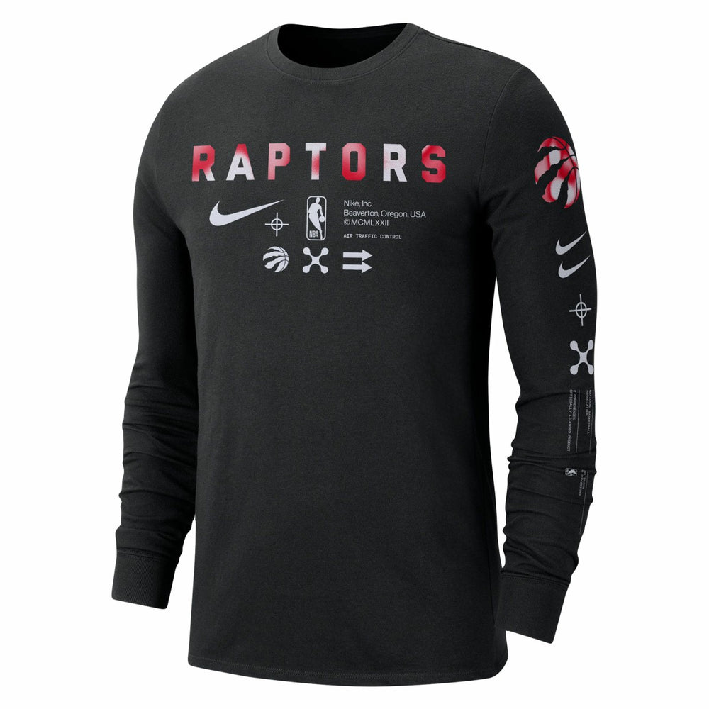 Toronto Raptors Essential Air Traffic Control Long Sleeve T-Shirt Black