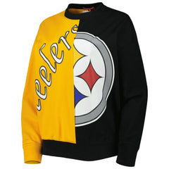 Pittsburgh Steelers Women's Big Face Pullover Sweatshirt Black/Gold