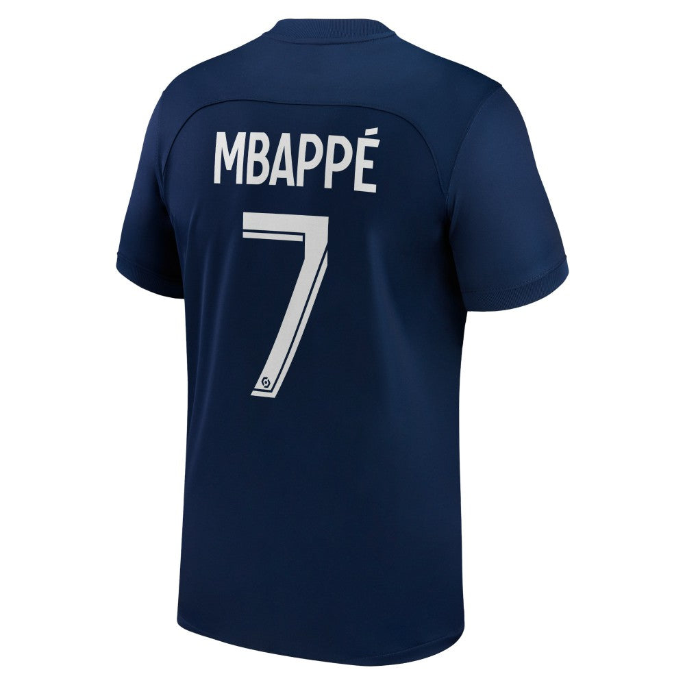 Kylian Mbappé Paris Saint-Germain 2022/23 Home Replica Player Jersey Blue shop
