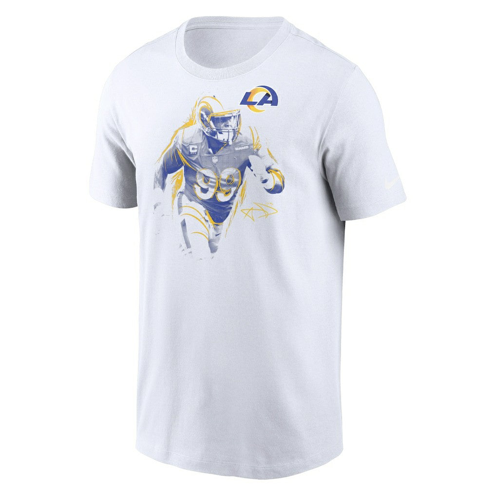 Aaron Donald Los Angeles Rams Player Graphic T-Shirt White