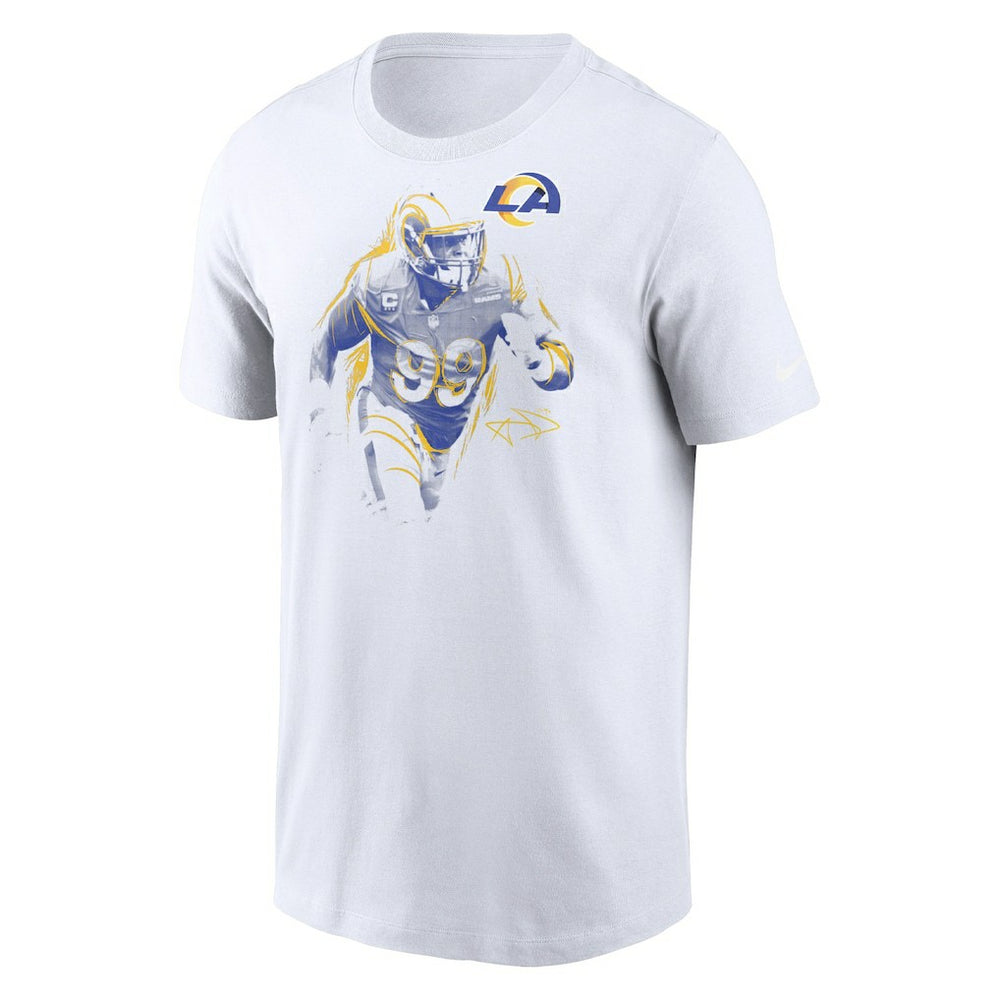 Aaron Donald Los Angeles Rams Player Graphic T-Shirt White
