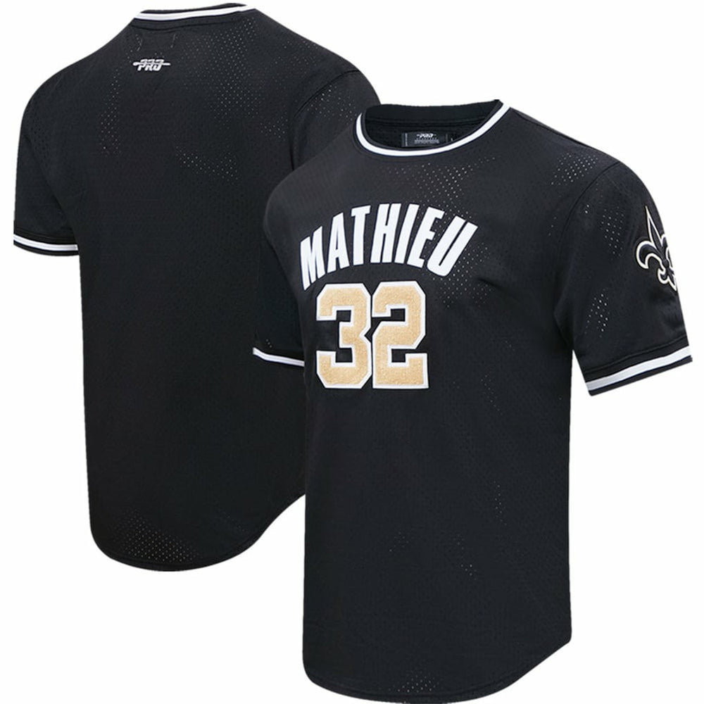 Tyrann Mathieu New Orleans Saints Pro Standard Mesh Player Name & Number Top Black