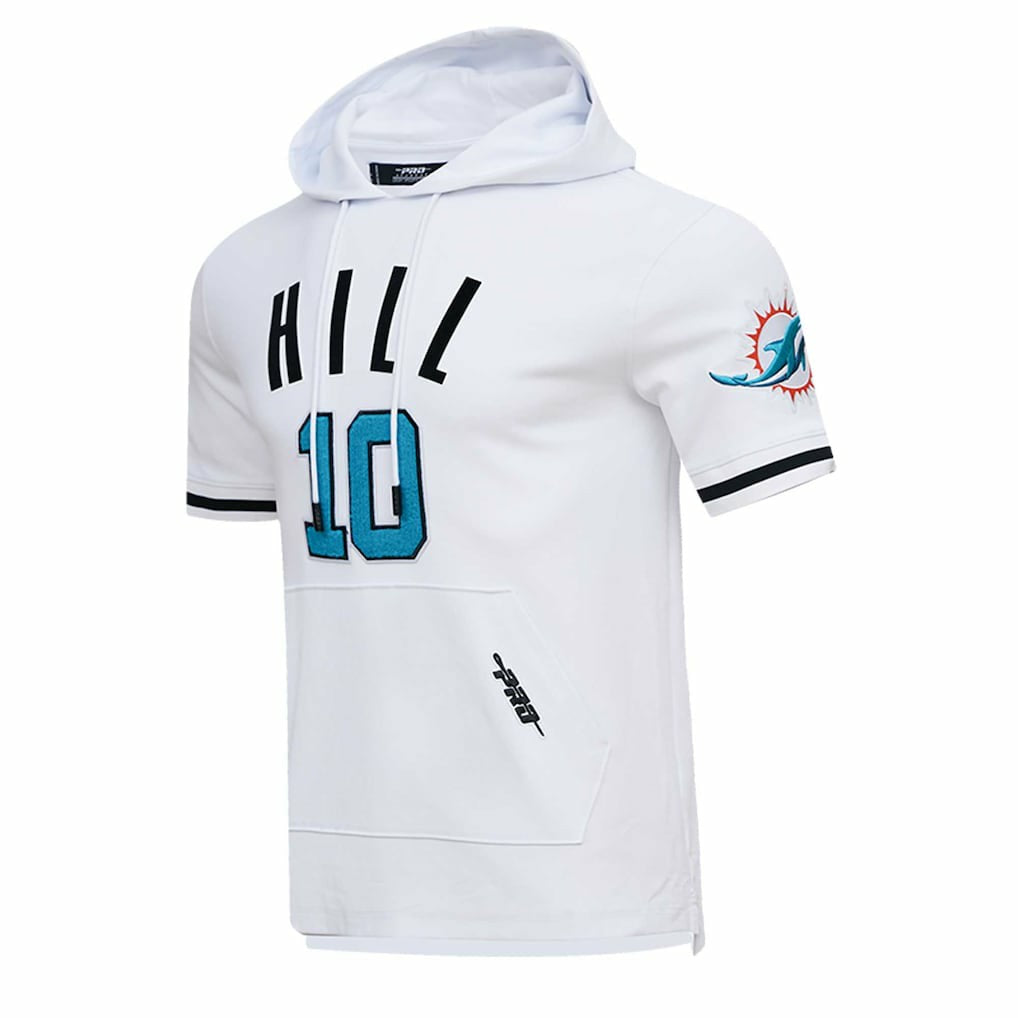 Tyreek Hill Miami Dolphins Pro Standard Player Name & Number Hoodie T-Shirt White