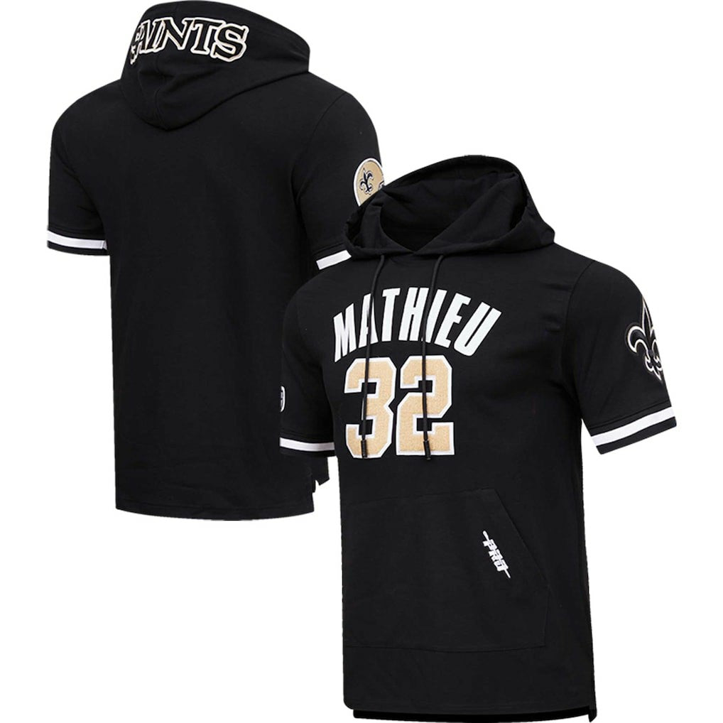 Tyrann Mathieu New Orleans Saints Pro Standard Player Name & Number Hoodie T-Shirt Black