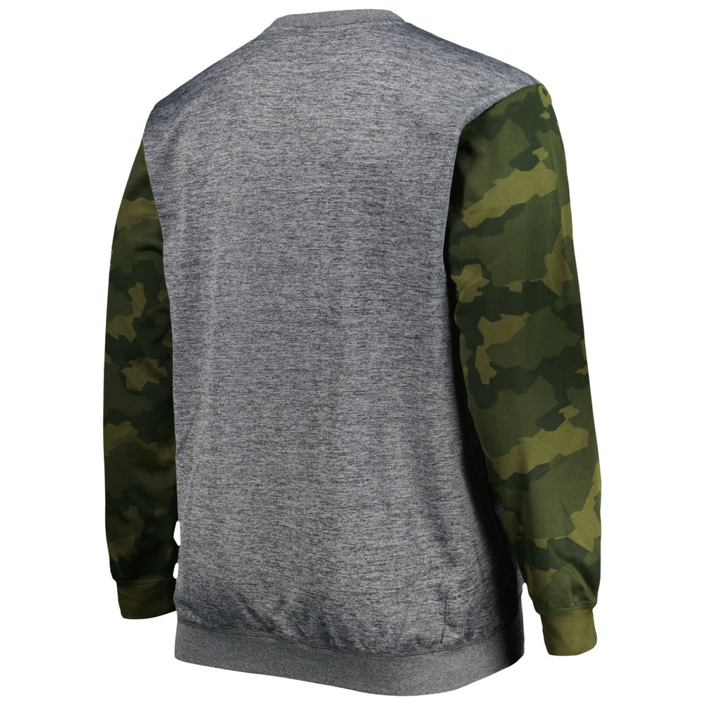 Los Angeles Lakers Big & Tall Camo Stitched Sweatshirt Heather Charcoal