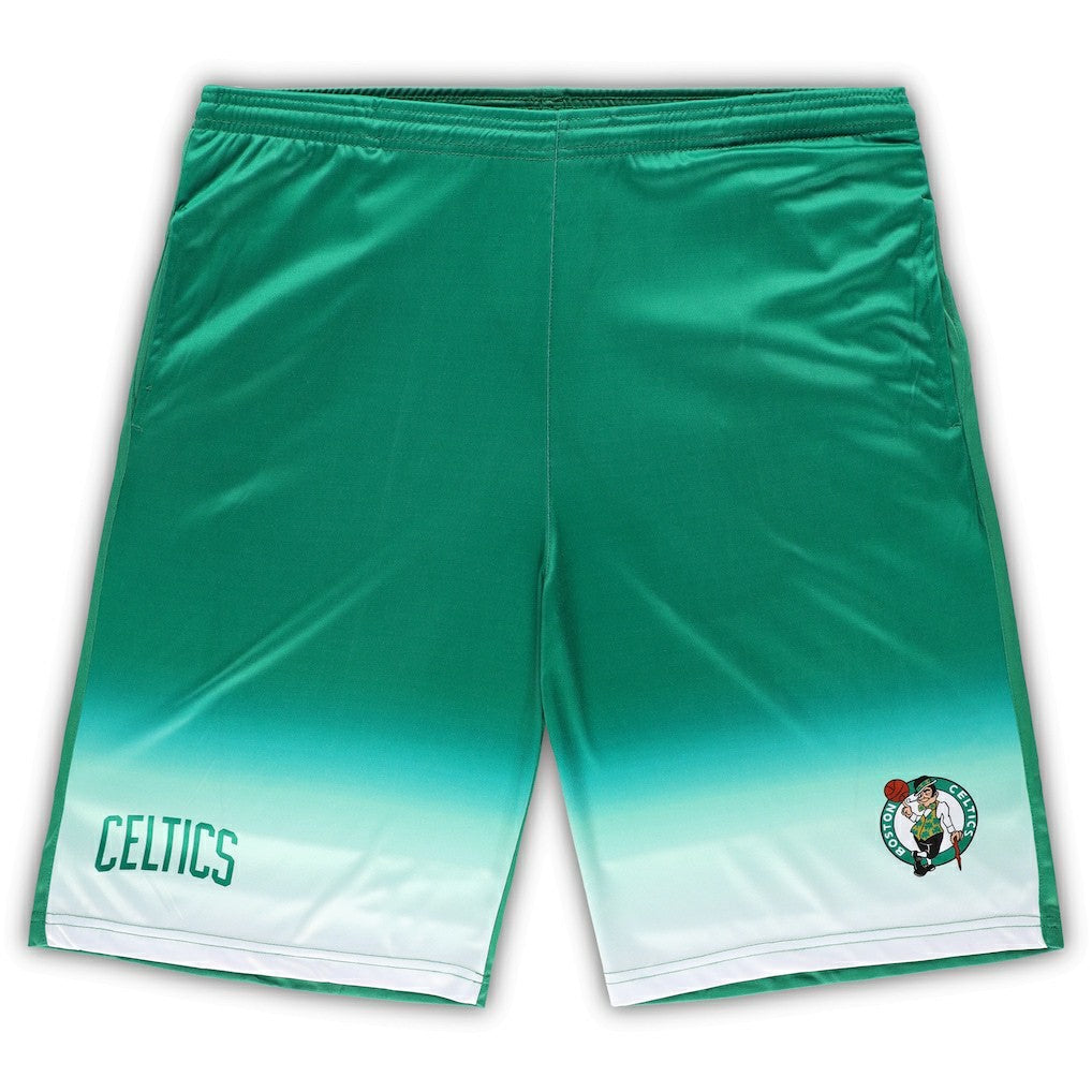 Boston Celtics Big & Tall Fadeaway Shorts Kelly Green