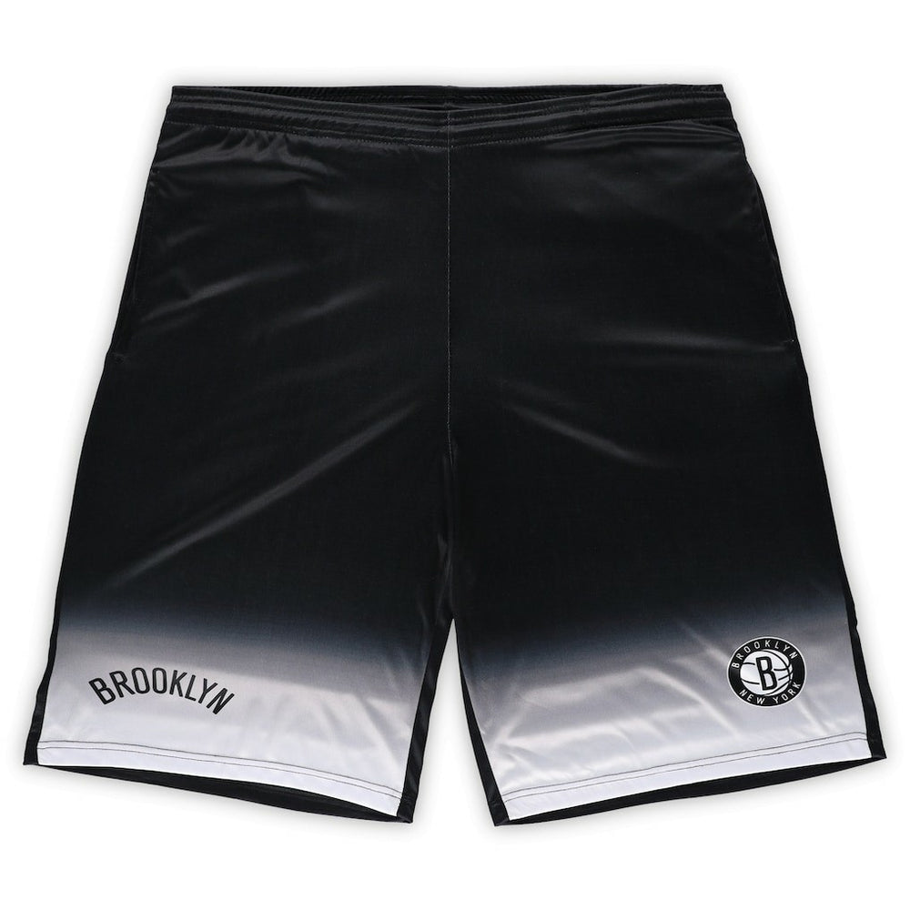 Brooklyn Nets Big & Tall Fadeaway Shorts Black