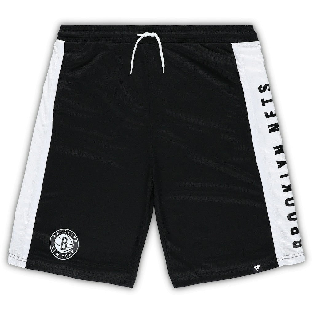 Brooklyn Nets Big & Tall Referee Iconic Mesh Shorts Black