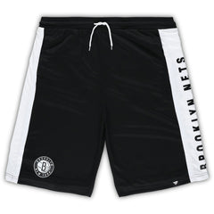 Brooklyn Nets Big & Tall Referee Iconic Mesh Shorts Black