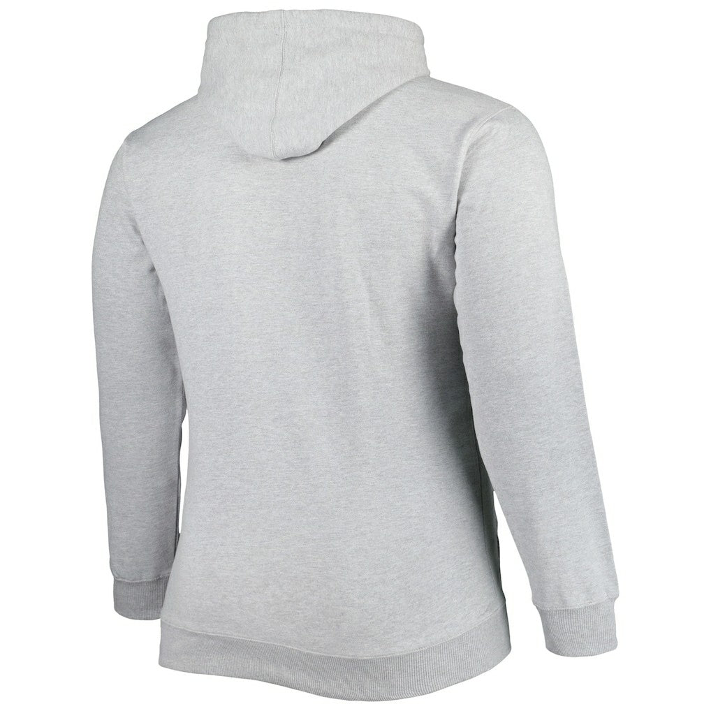 Chicago Bulls Big & Tall Wordmark Pullover Hoodie Heather Gray