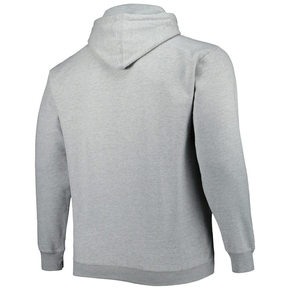 Atlanta Hawks Big & Tall Wordmark Pullover Hoodie Heather Gray