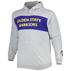 Golden State Warriors Big & Tall Wordmark Pullover Hoodie Heather Gray