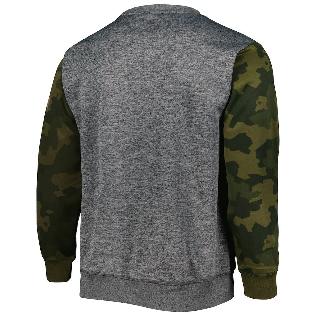 Brooklyn Nets Camo Stitched Sweatshirt Heather Charcoal