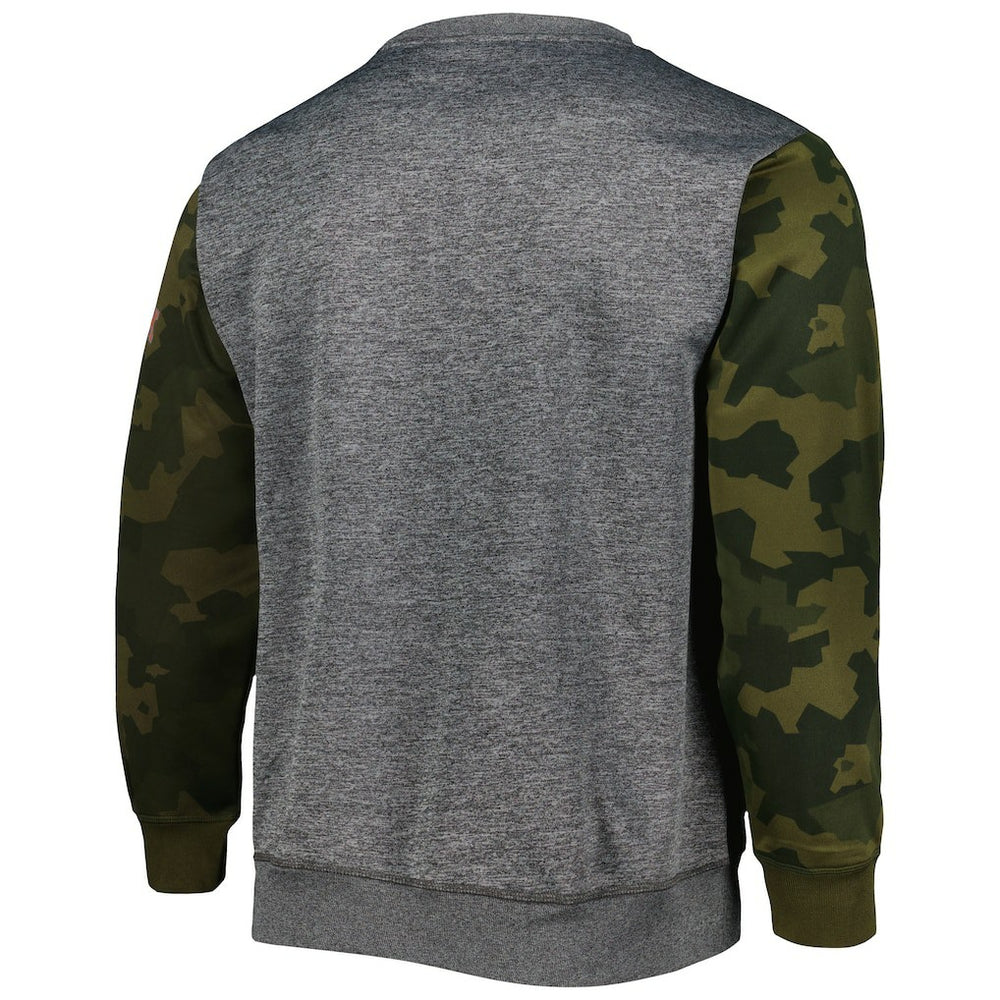 Brooklyn Nets Camo Stitched Sweatshirt Heather Charcoal
