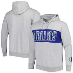 Dallas Mavericks Wordmark French Terry Pullover Hoodie Heather Gray