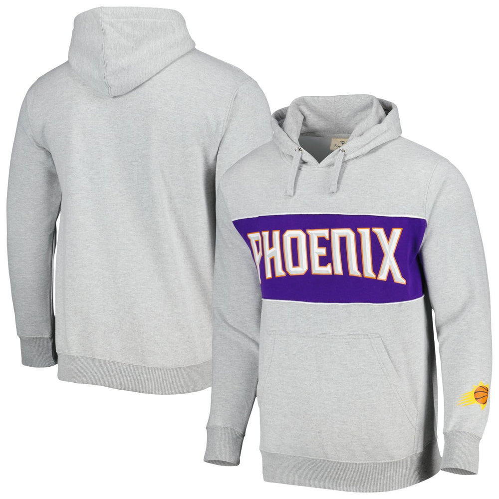 Phoenix Suns Wordmark French Terry Pullover Hoodie Heather Gray