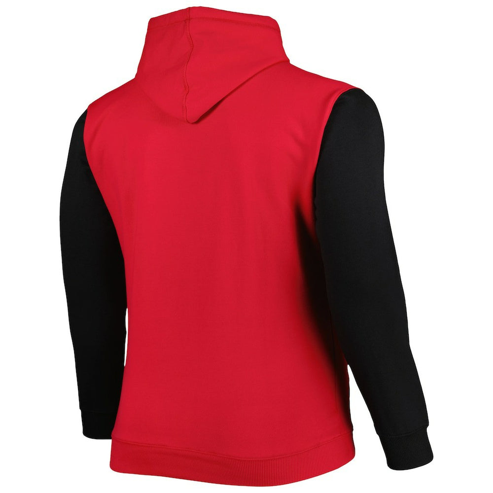 Chicago Bulls Big & Tall Bold Attack Pullover Hoodie Red/Black