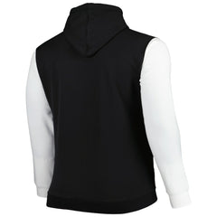 Brooklyn Nets Big & Tall Bold Attack Pullover Hoodie Black/White