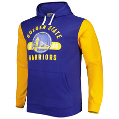 Golden State Warriors Big & Tall Bold Attack Pullover Hoodie Royal/Gold