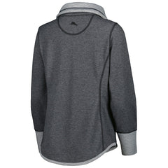 Cleveland Browns Women's Sport Sun Fade Full-Zip Sweatshirt Heathered Black