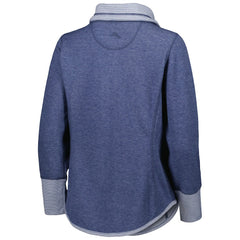 Dallas Cowboys Women's Sport Sun Fade Full-Zip Sweatshirt Heathered Navy