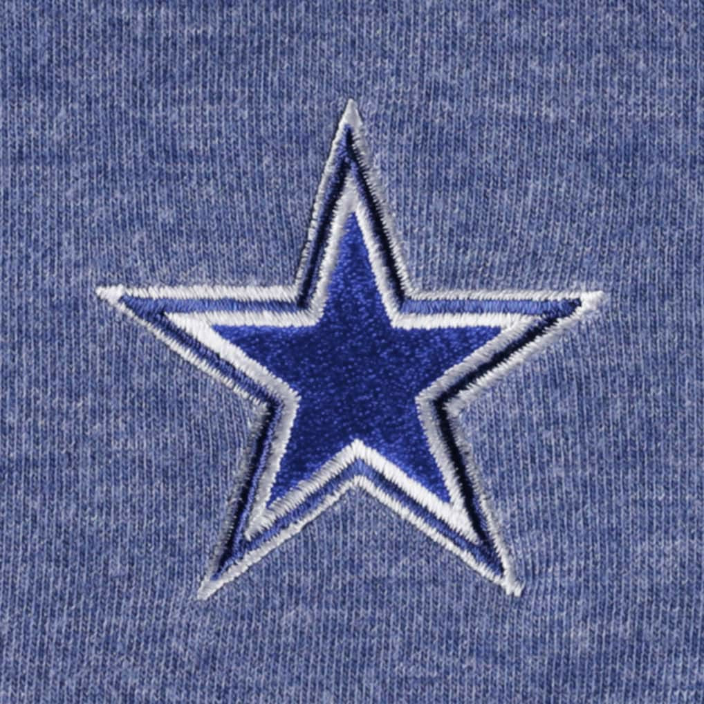 Dallas Cowboys Women's Sport Sun Fade Full-Zip Sweatshirt Heathered Navy