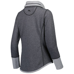 Washington Commanders Women's Sport Sun Fade Full-Zip Sweatshirt Heathered Black