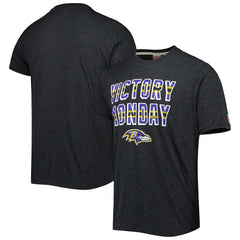 Baltimore Ravens Homage Victory Monday Tri-Blend T-Shirt Charcoal