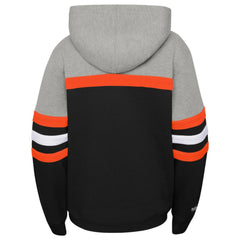 San Francisco Giants Mitchell & Ness Youth Cooperstown Collection Head Coach Pullover Hoodie - Heather Gray/Black Hoodies