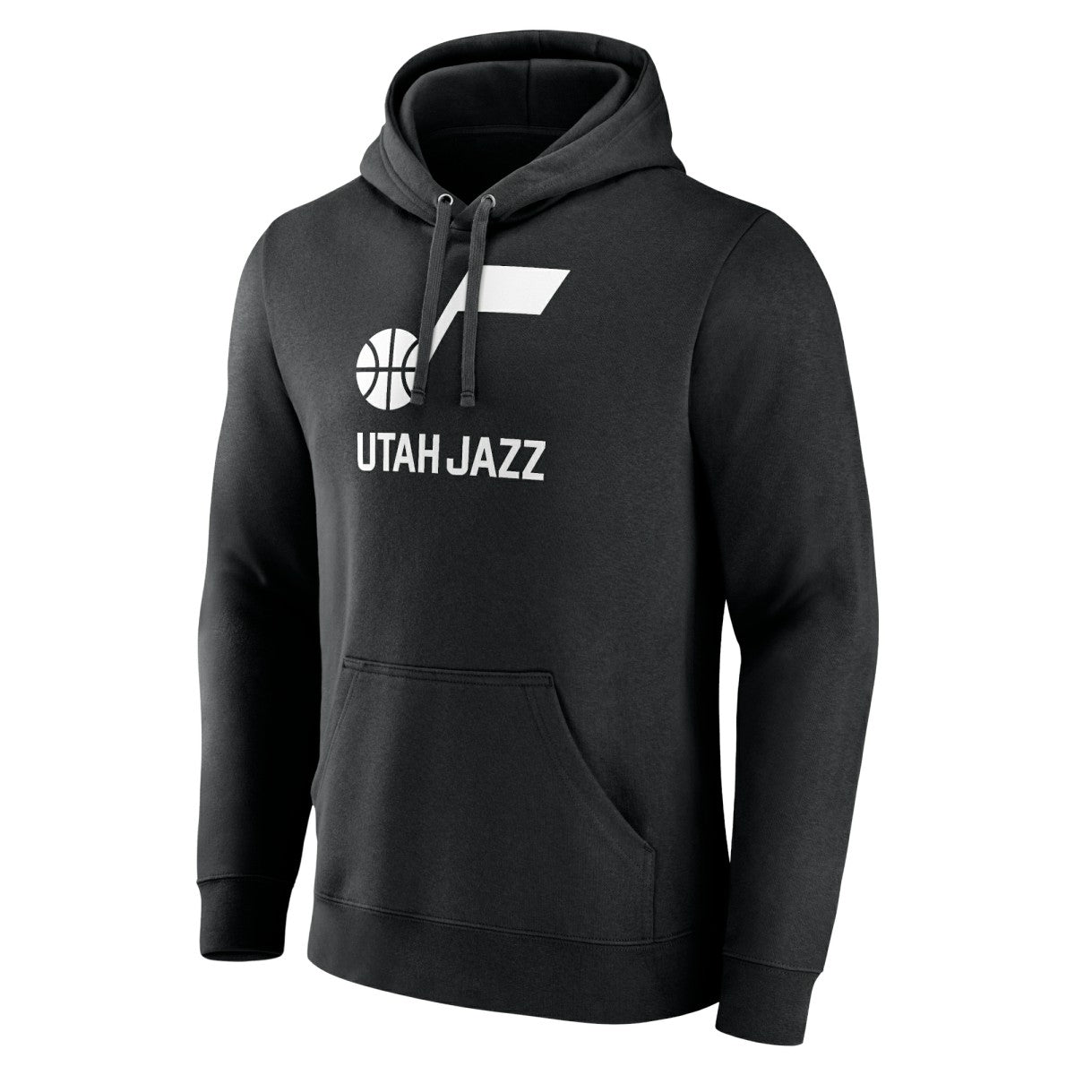 Utah Jazz Wordmark Team Logo Pullover Hoodie Black