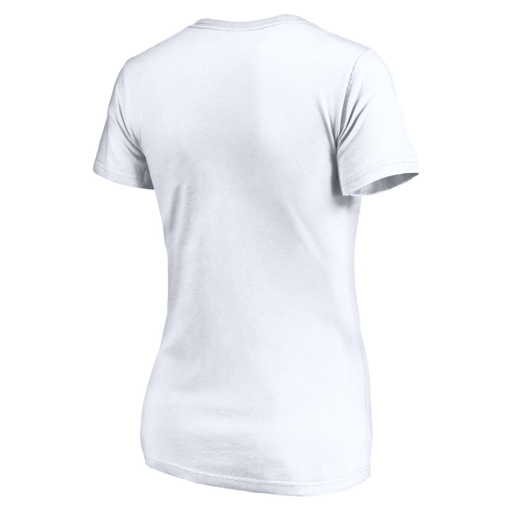 Utah Jazz Women's Primary Team Logo V-Neck T-Shirt White