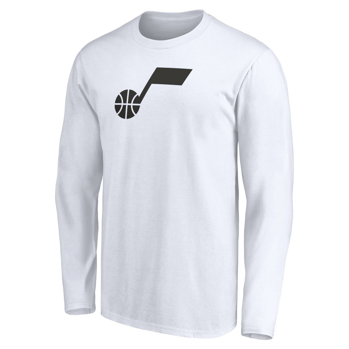 Utah Jazz Primary Logo Team Long Sleeve T-Shirt White