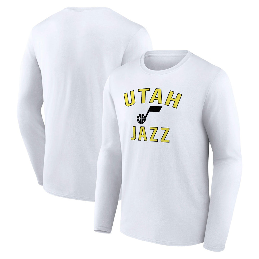 Utah Jazz Victory Arch Team Long Sleeve T-Shirt White
