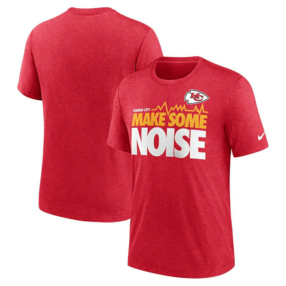 Kansas City Chiefs Local Tri-Blend T-Shirt Heathered Red