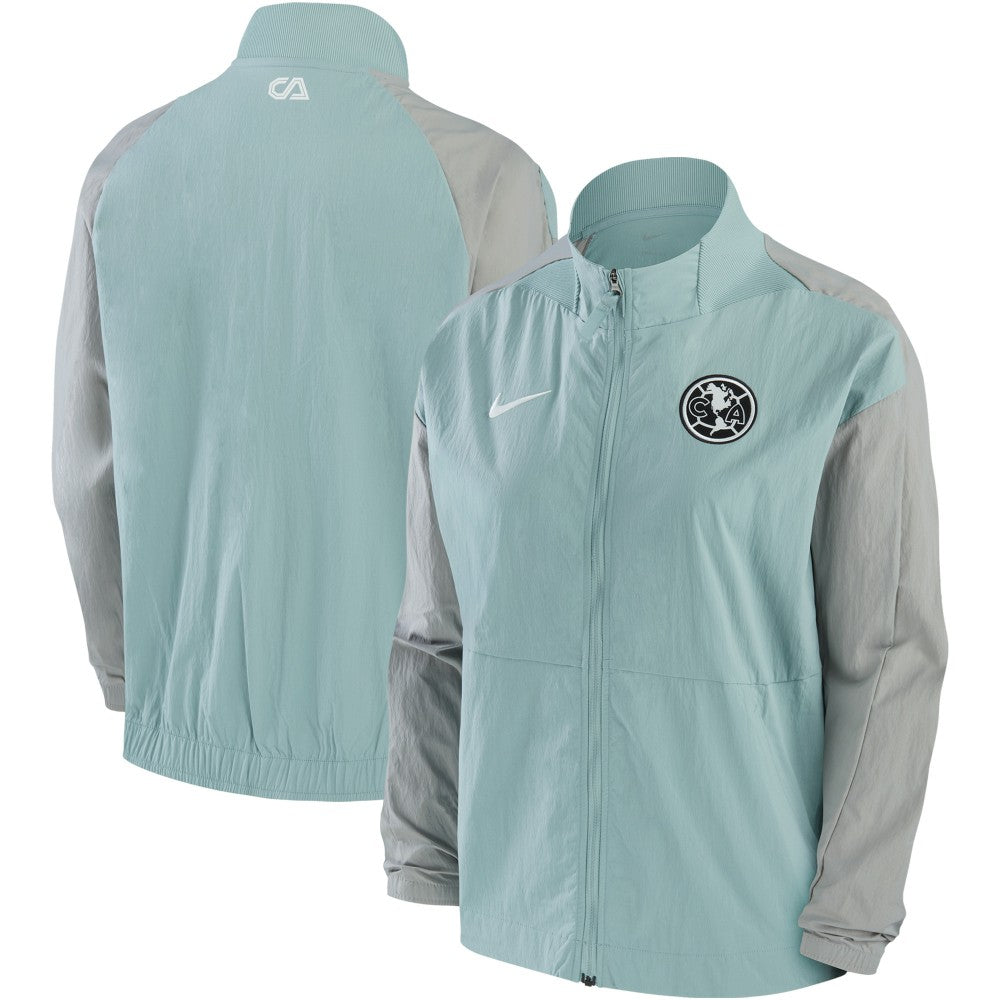 Club America Women's Team Anthem Raglan Performance Full-Zip Jacket Gray