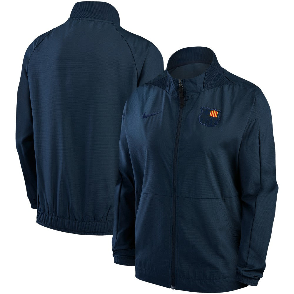Barcelona Women's Team Anthem Raglan Performance Full-Zip Jacket Blue
