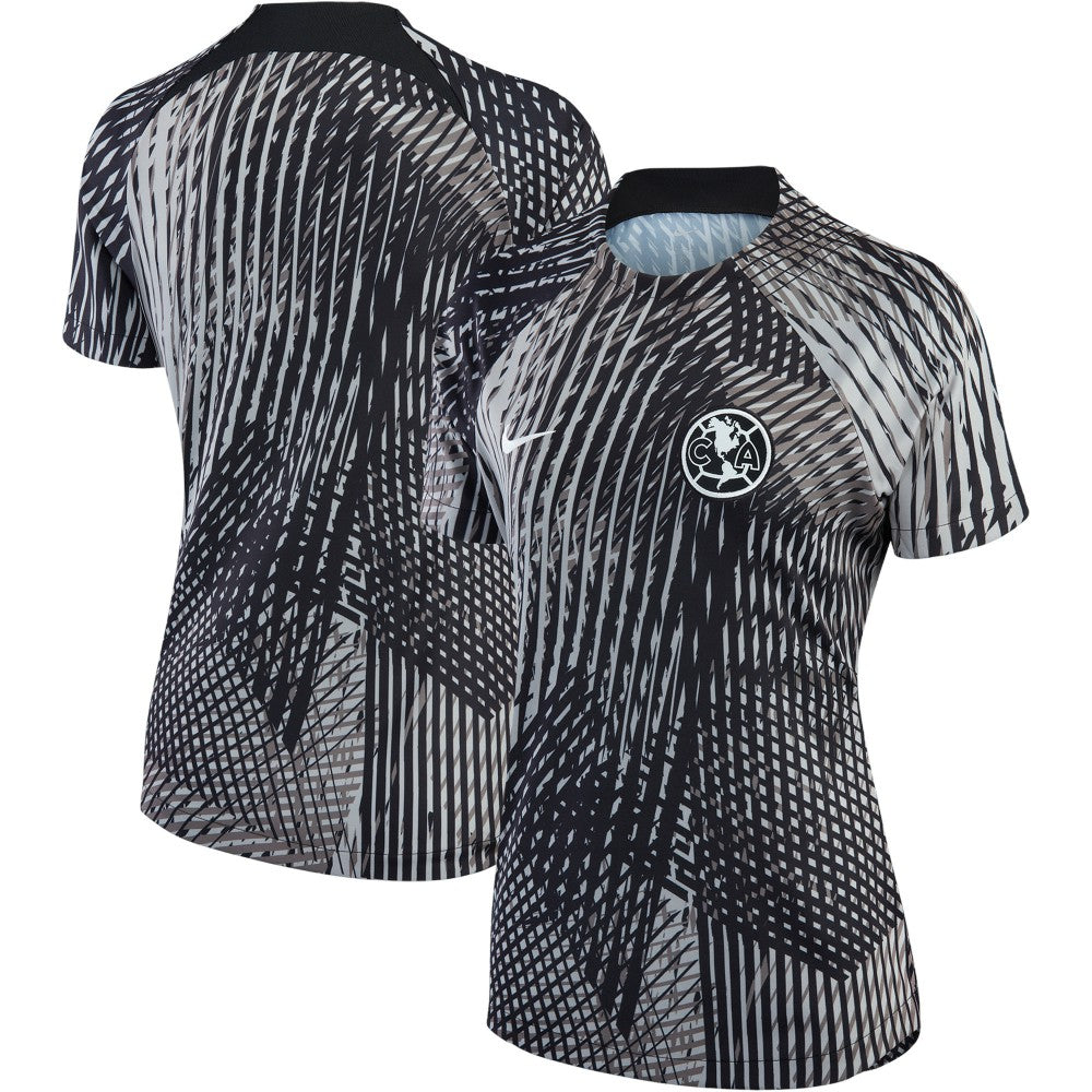 Club America Women's 2022/23 Pre-Match Raglan Performance Top Black
