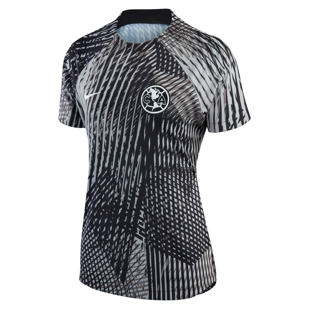 Club America Women's 2022/23 Pre-Match Raglan Performance Top Black